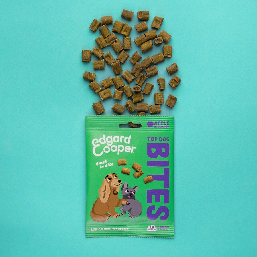50 g Edgard & Cooper Bocaditos Mini de Manzana snack para perros, , large Imagen numero 2